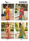 Madhavi By LT Weaving Satin Embroidery Sarees Exporters In India
